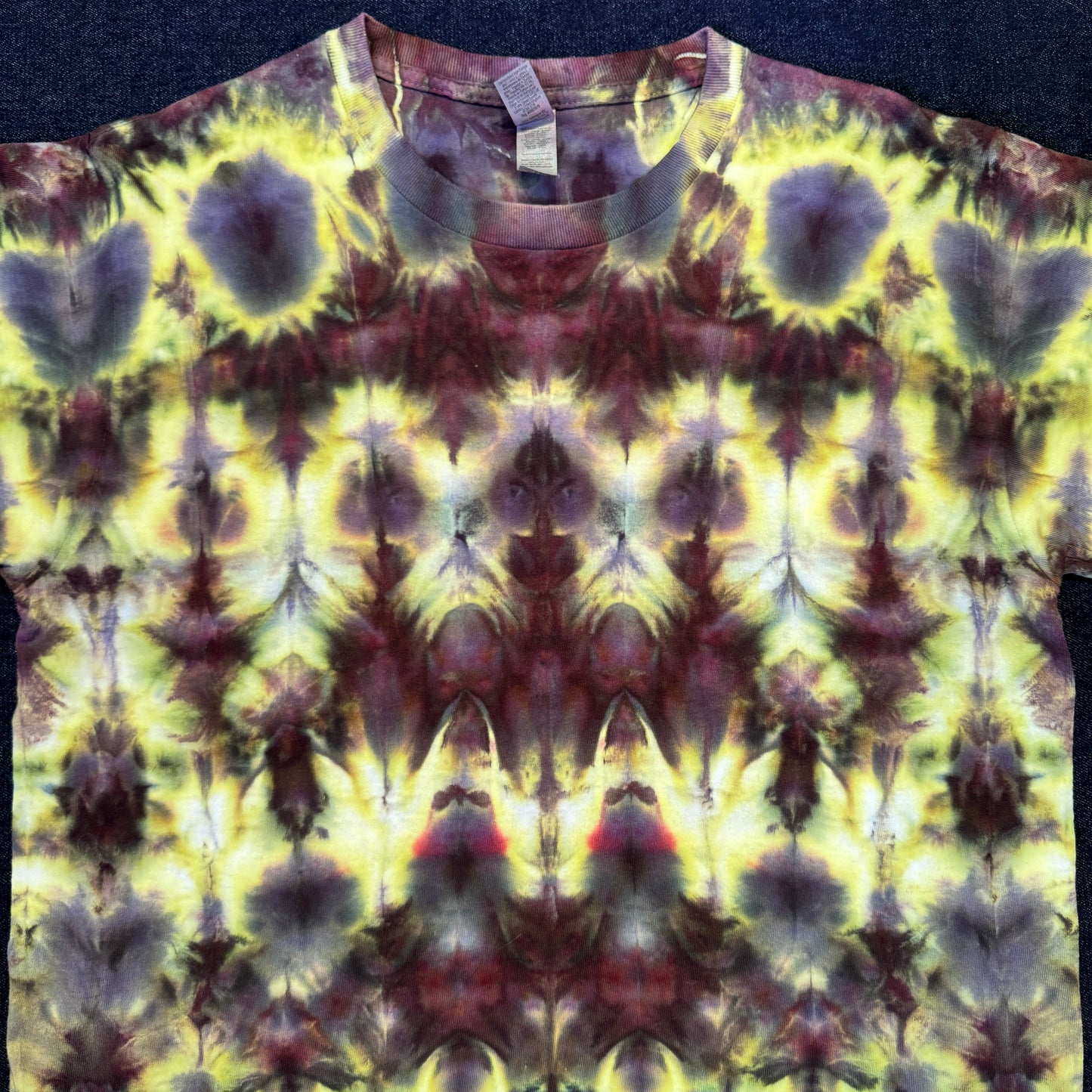 M - ronstar style pleat ice dyed tee