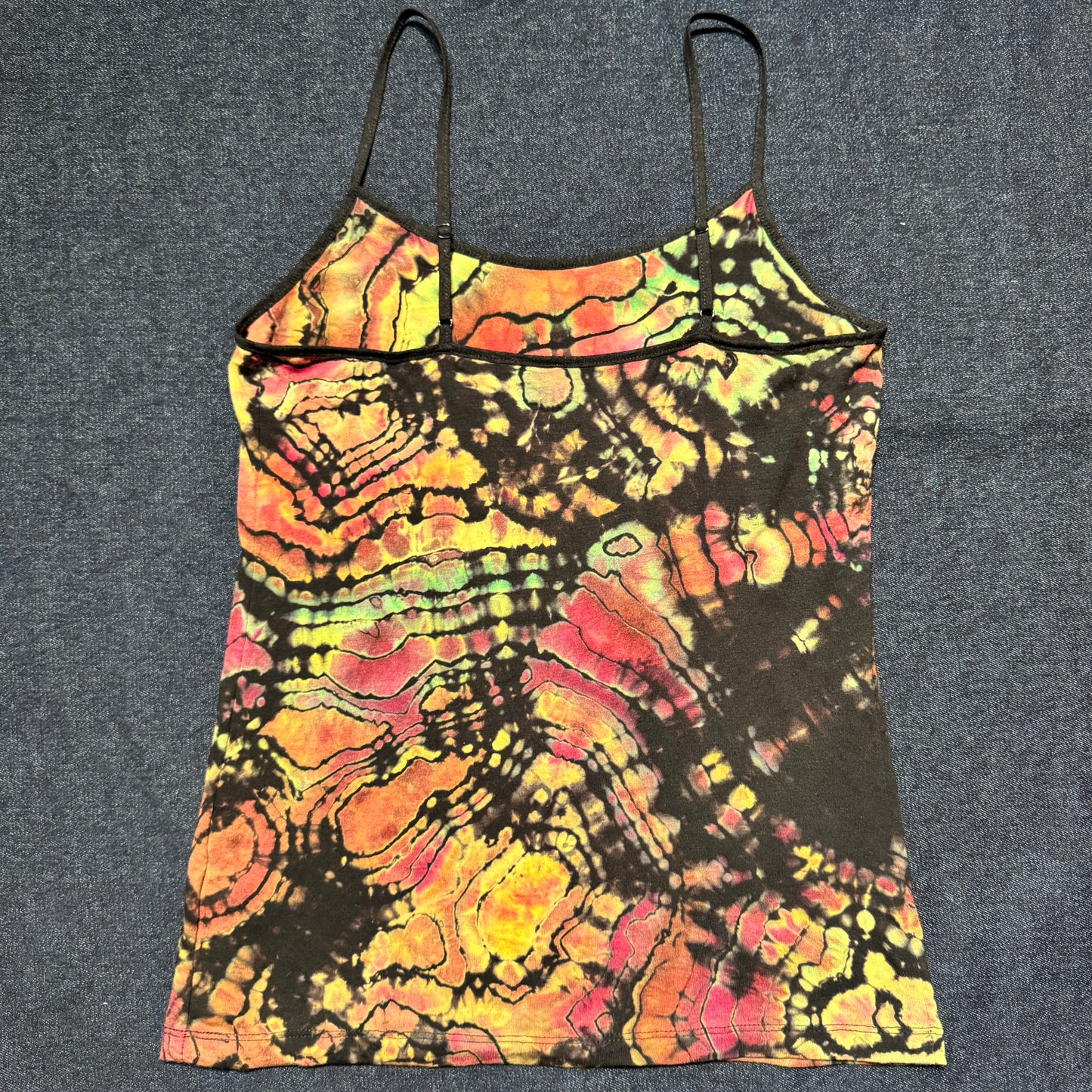 M - reversed, ice dyed geode style cami