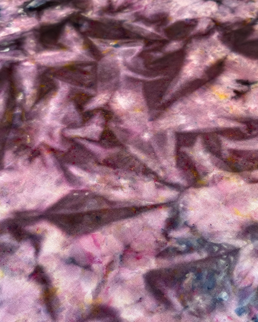 ice dyed scrappy mix scrunch bandana