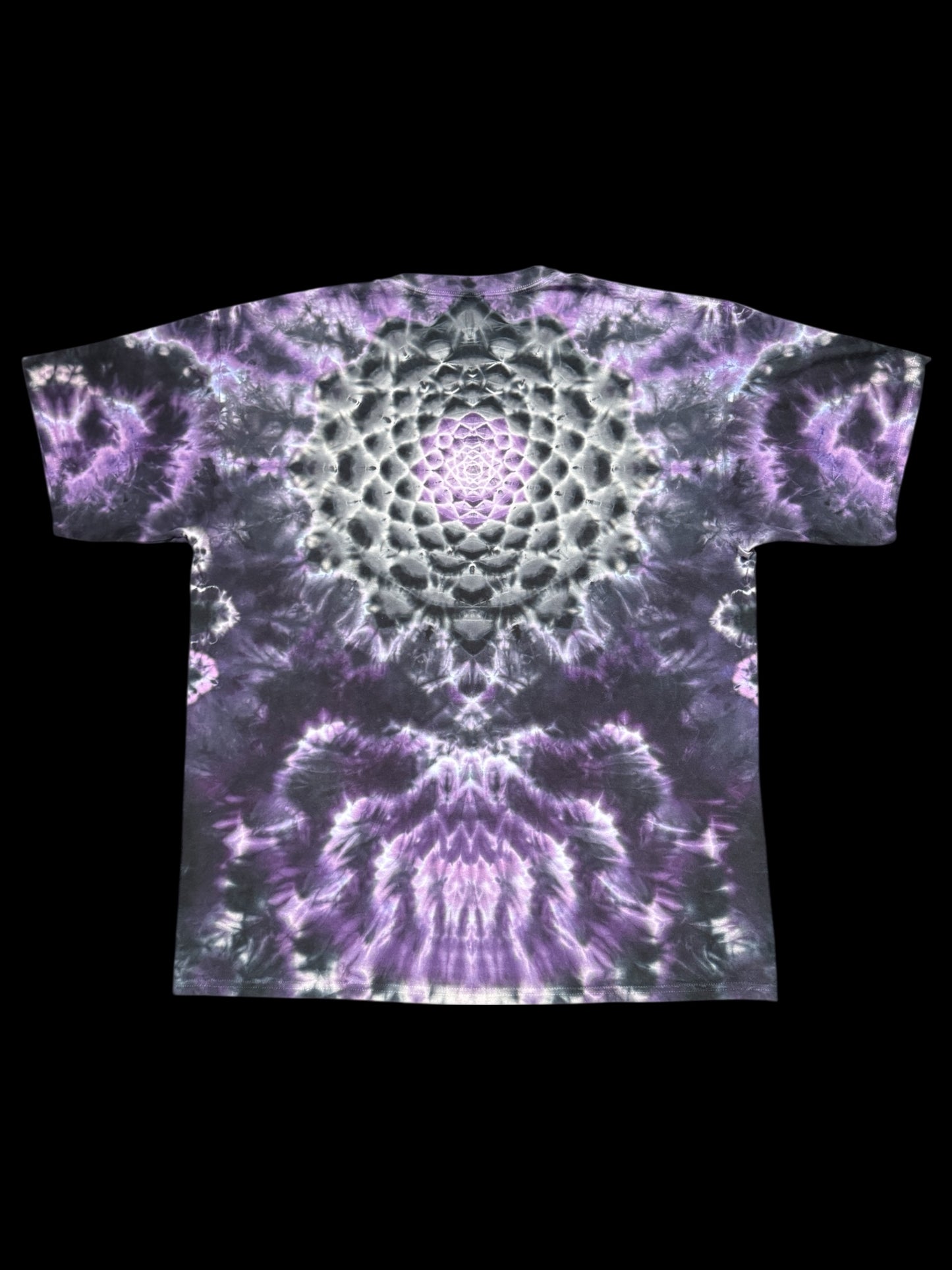 XXL - purple and gray kenney cosmic roll mandala combo tee