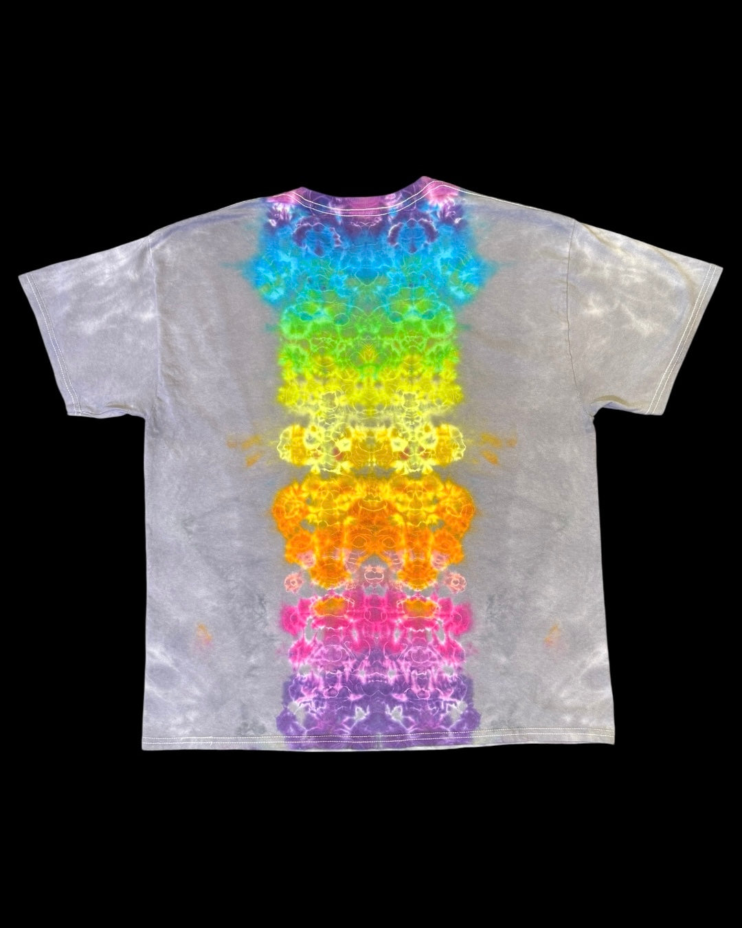 XL - “misfits” series micro pleated rainbow super mandala with kenney style spine