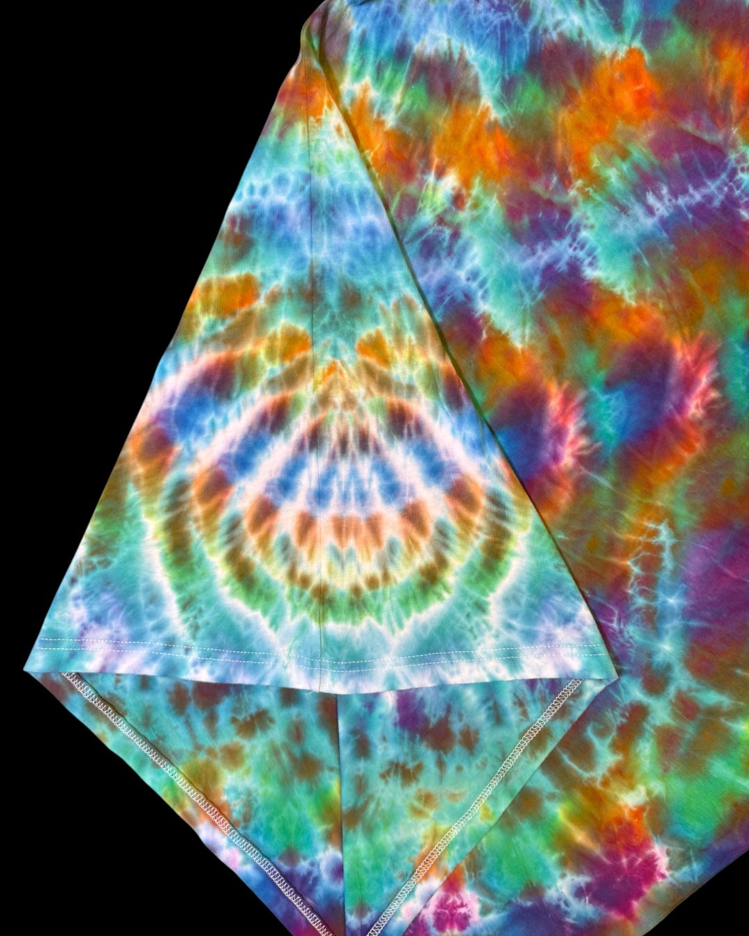 XXL - liquid rainbow cosmic roll logo tee