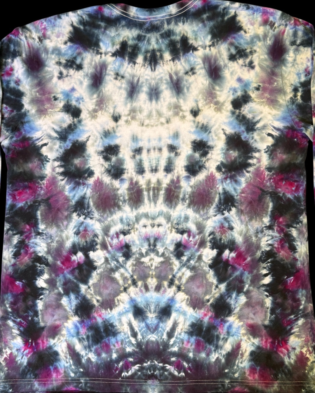 XL - ice dyed mirrored cosmic roll long sleeve tee