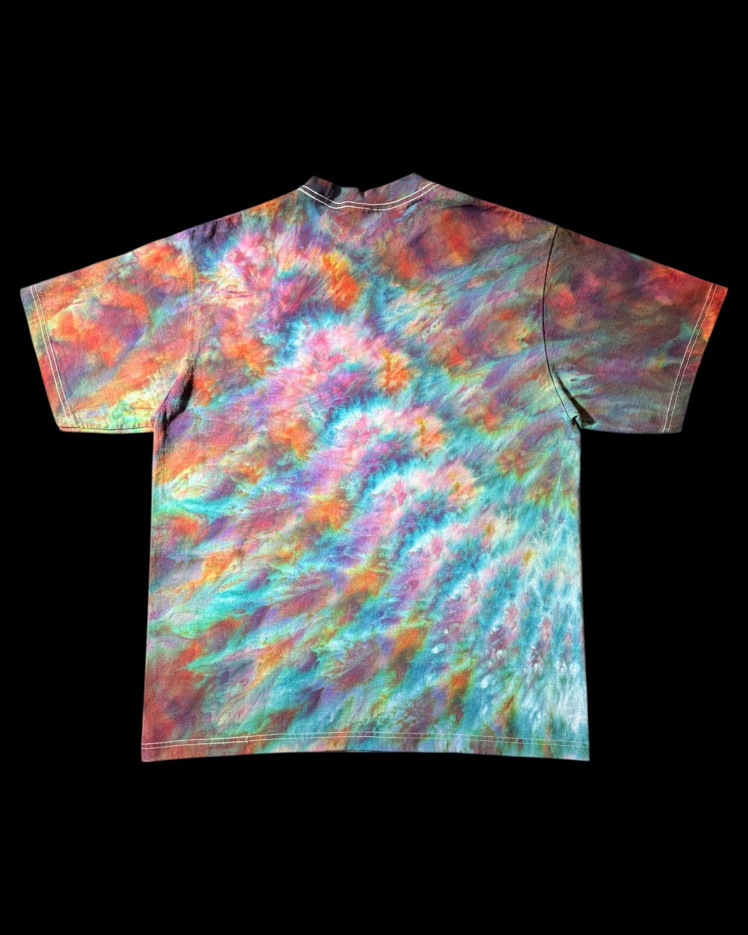 XL - ice dyed phoenix flame mindbender b cosmic roll tee