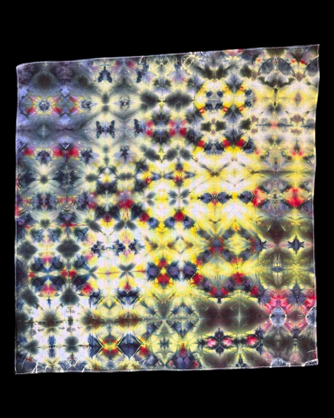 ice dyed glitchy bandana