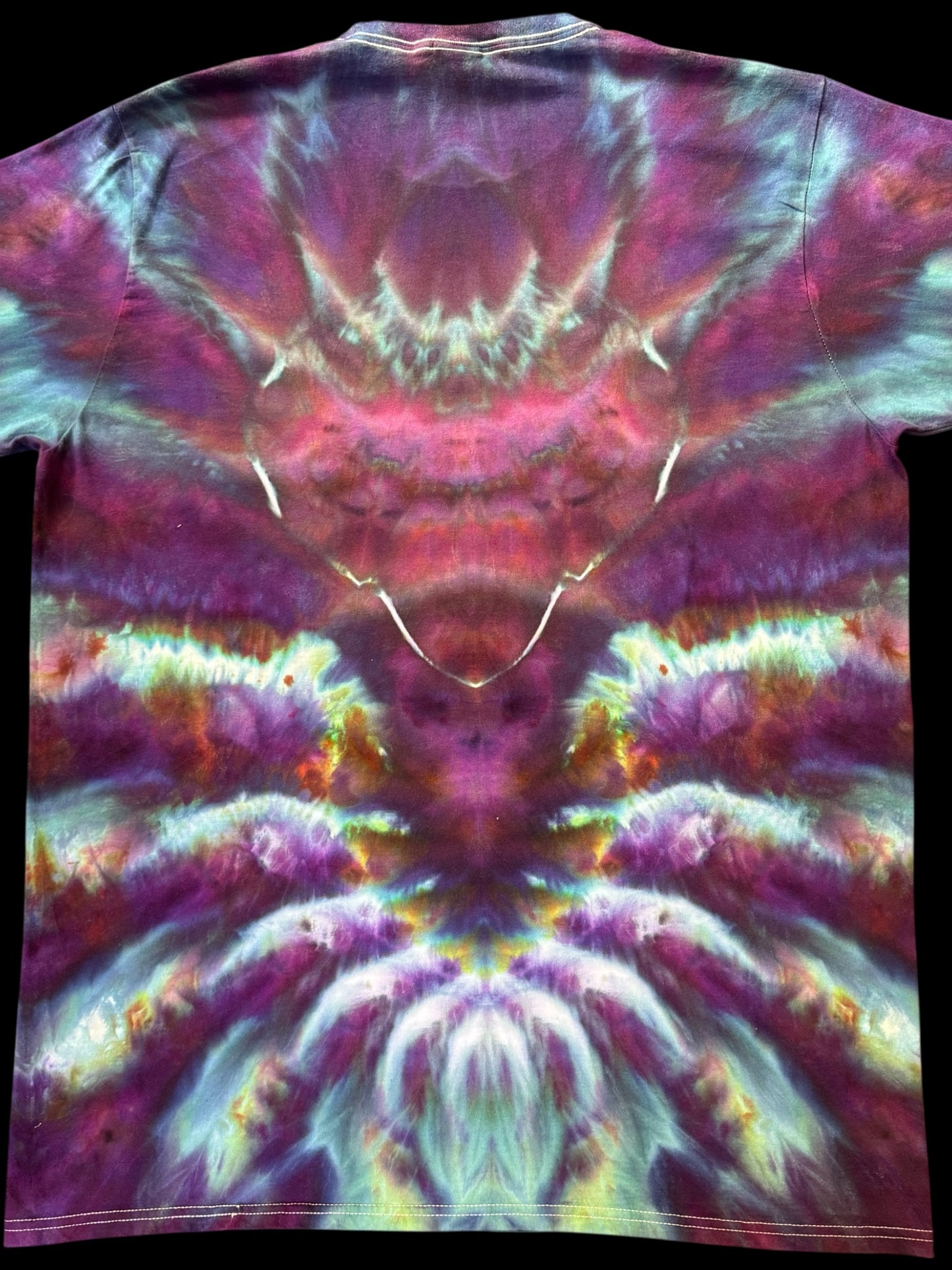 XL - ice dyed purple twilight cosmic roll variation tee