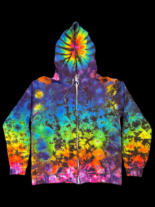 M - rainbow kenney style full zip hoodie