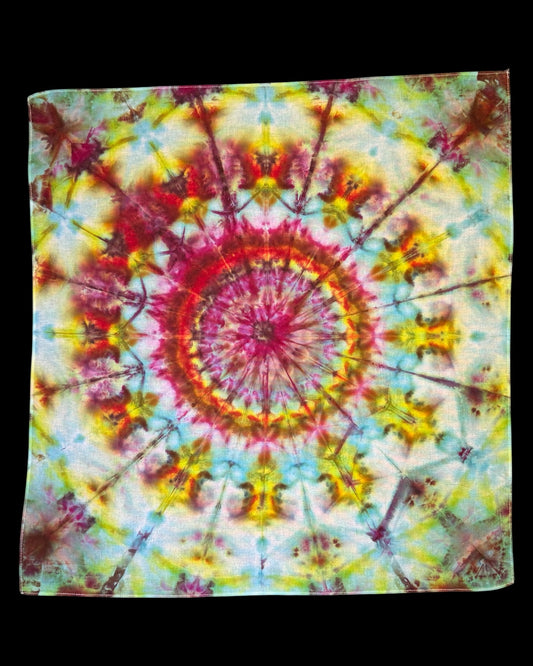 ice dyed shibori-dala bandana