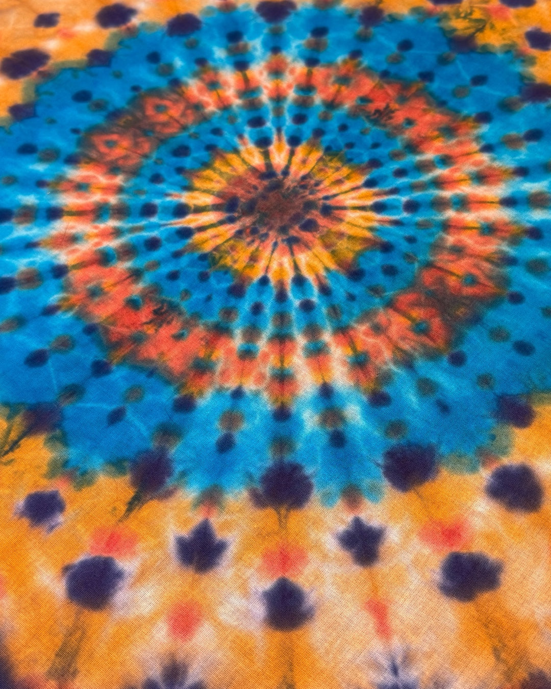 hand dyed mandala bandana