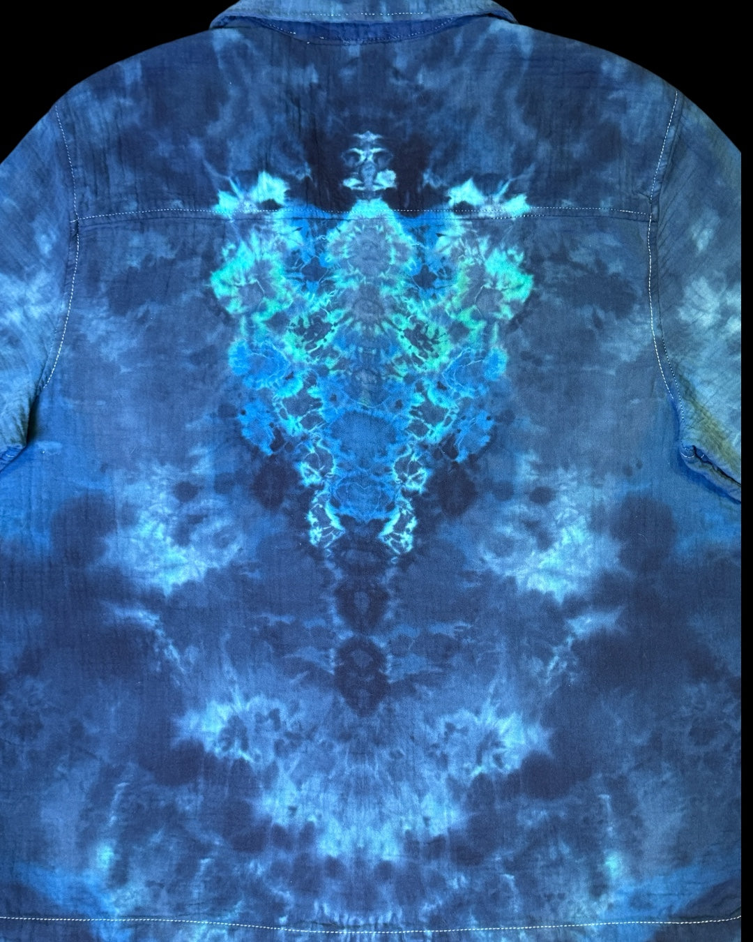 L - blue love kenney style button front shirt