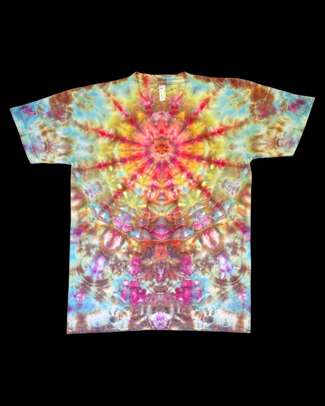 M - ice dyed bursting mandala tee