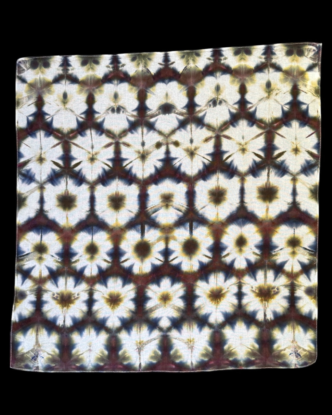 ice dyed interstellar and brushed steel sekka shibori style