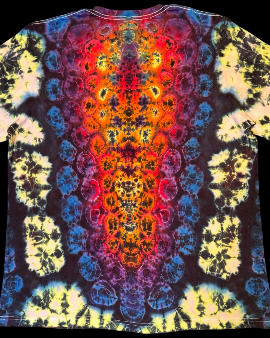 XL - rainbow arch glowing kenney style tee with kenney shield spine