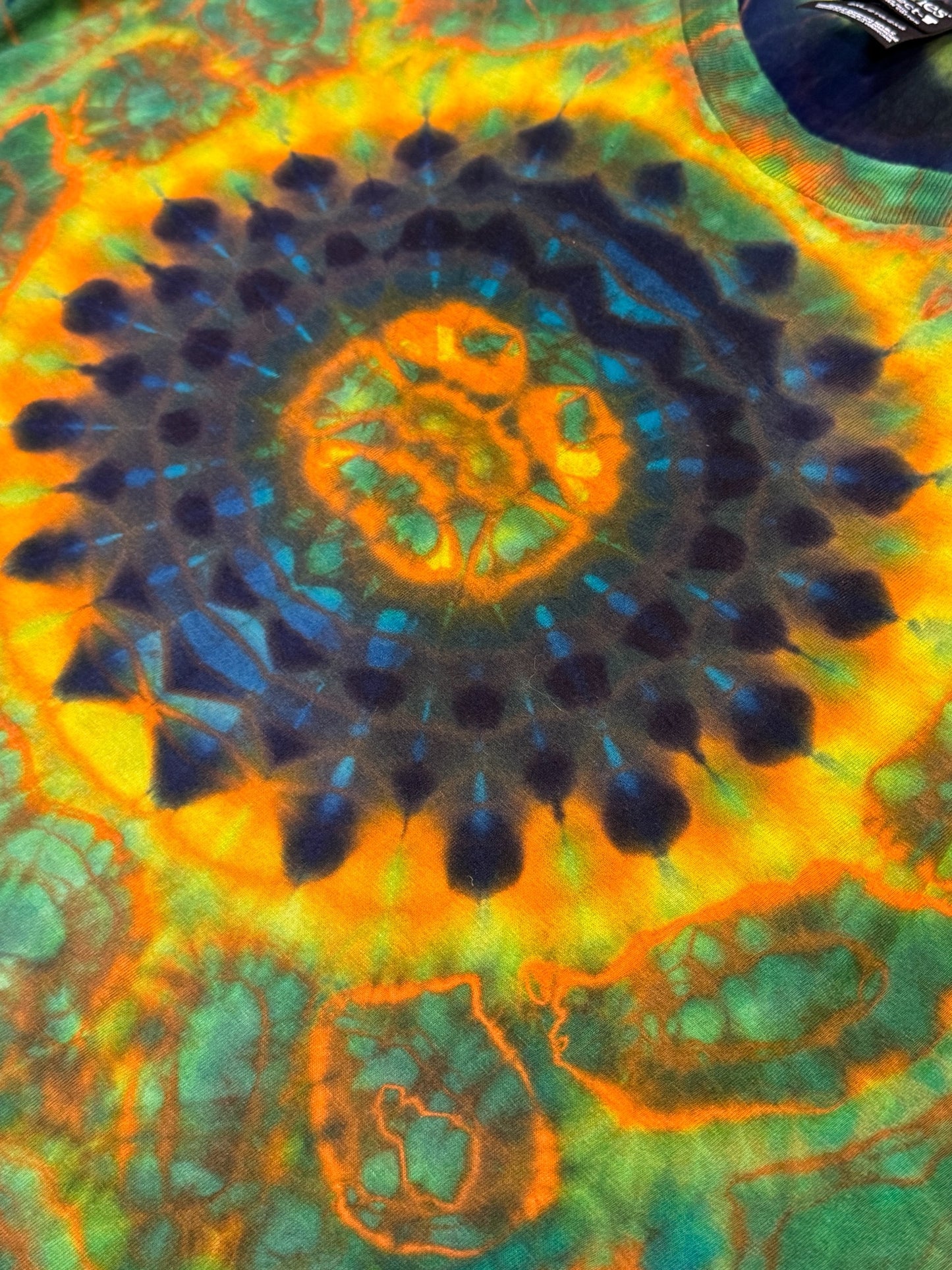 XXL - orange reverse dyed mandala kenney style combo with cosmic spine