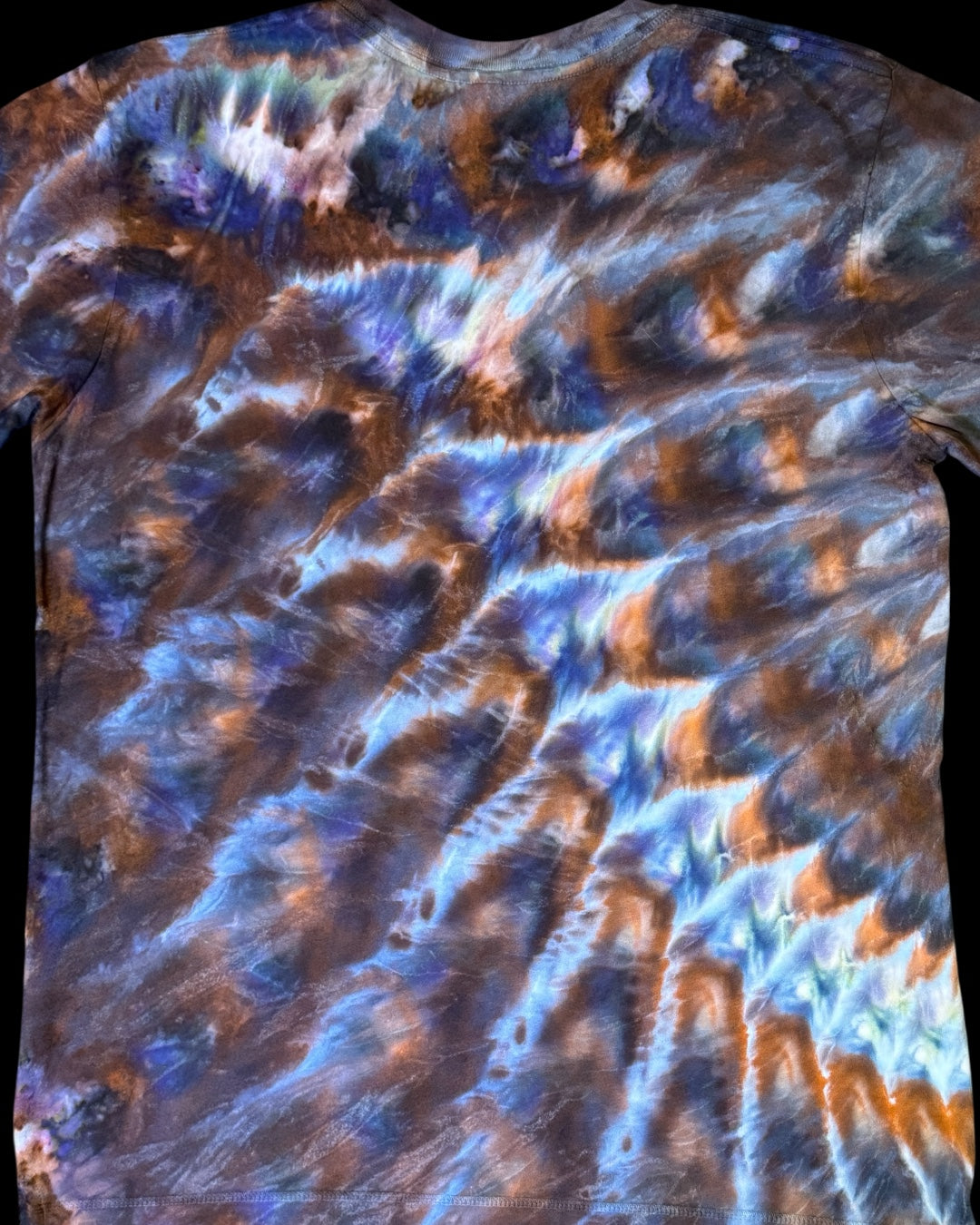 L - ice dyed avalon cedar cosmic rolled bamboo tee