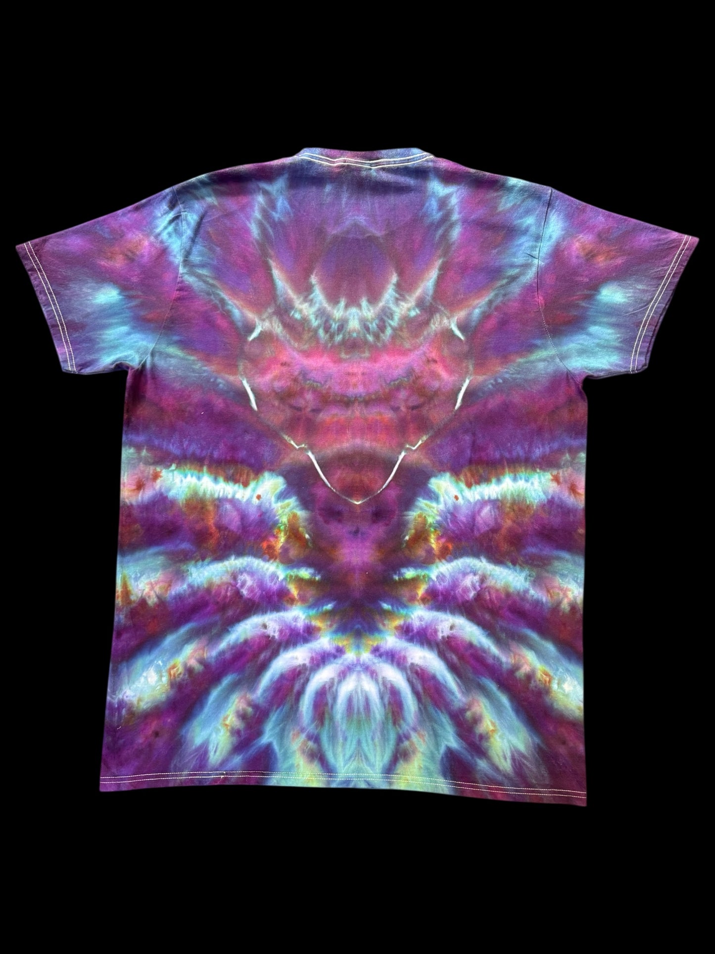 XL - ice dyed purple twilight cosmic roll variation tee