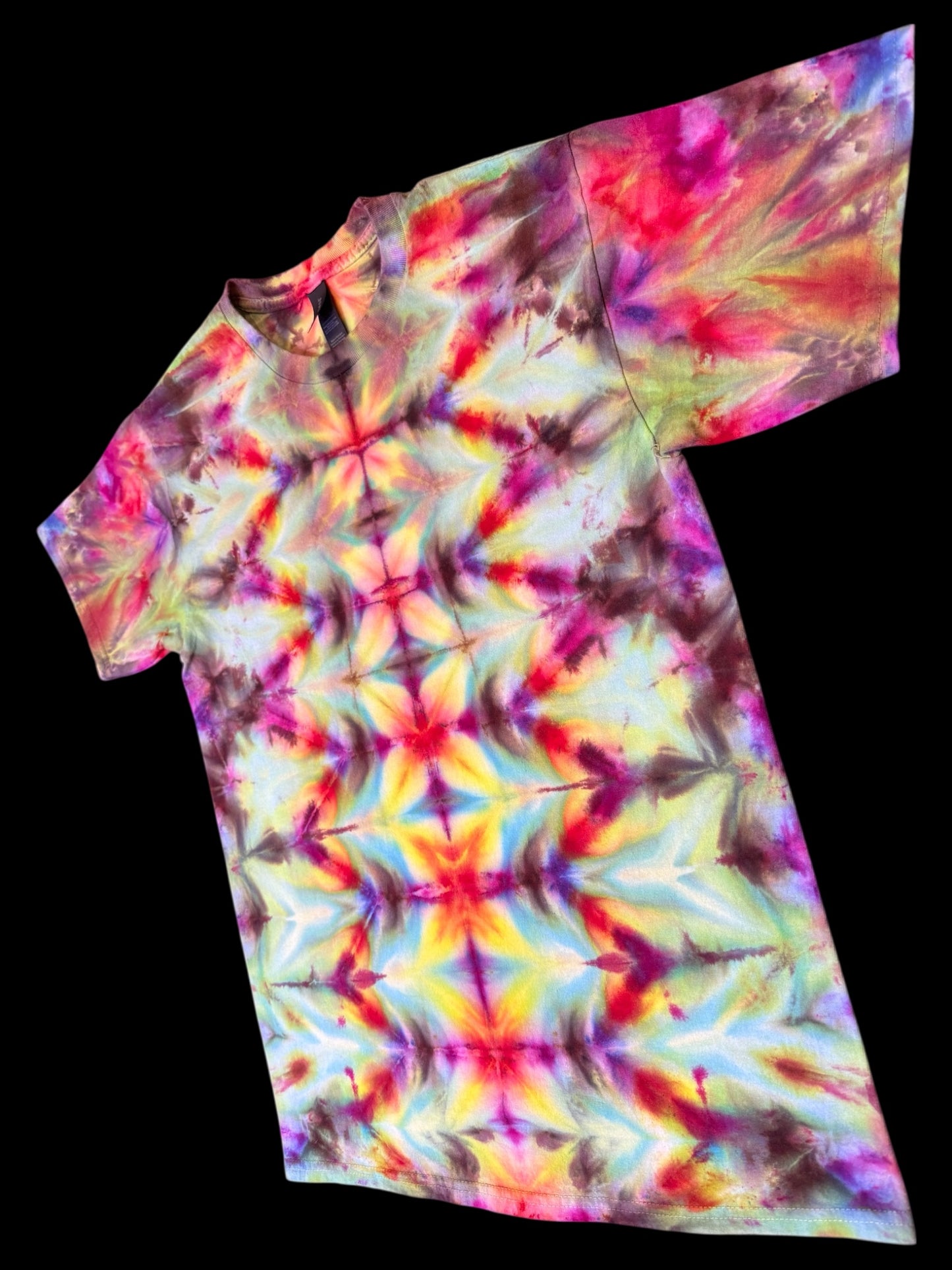 M - ice dyed rainbow klink tee