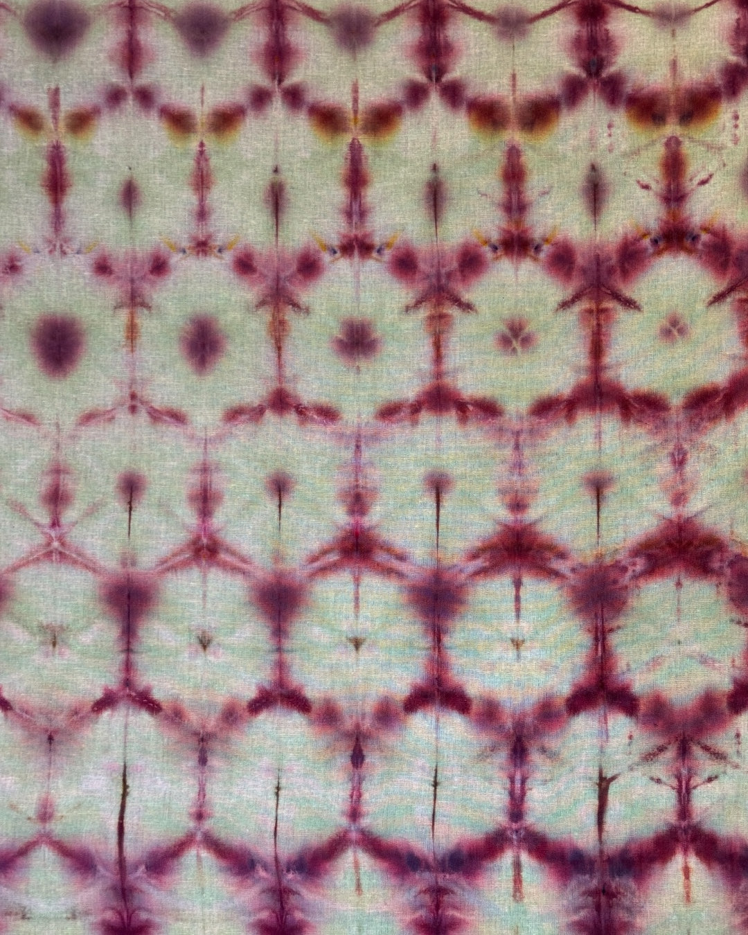 ice dyed shibori cherry lemonade bandana