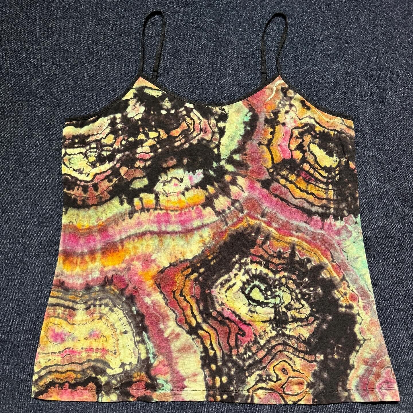 XXL reversed, ice dyed geode style cami